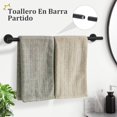 thumbnail image 2 of Negro Mate 5 Piezas Toallero de Baño Set, Acero Inoxidable SUS304 Toallero de Baño Set, Kit de Accesorios de Baño de Pared, 2 of 4