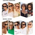 thumbnail image 3 of Gafas de sol estilo aviador polarizadas retro para hombres y mujeres, estilo aviador cuadrado clásico de los años 70, 3 of 4