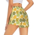 thumbnail image 4 of Picia Bee honey Pattern Women's 2 in 1 Athletic Running Shorts High Waisted Workout Casual Gym Sweat Shorts with Comfy Liner Zipper Pockets-Medium, 4 of 9