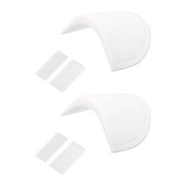1 Pairs Shoulder Pads, Costume Shoulder Pads Sponge Pads Reusable Removable for Women Clothing Men, White