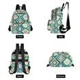 thumbnail image 4 of FORMRS Mini Backpack Purse for Women Travel Daypack Casual Shoulder Bag, Green Geometric Flowers, 4 of 7
