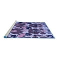 thumbnail image 2 of Ahgly Company Machine Washable Indoor Rectangle Abstract Blue Modern Area Rugs, 7' x 10', 2 of 4