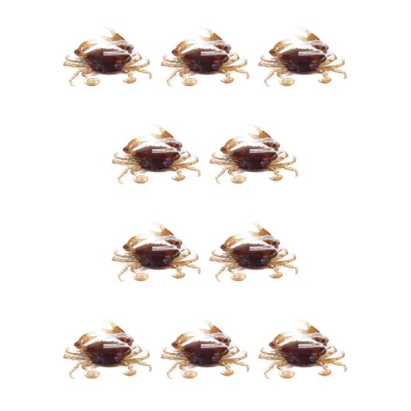 Simulación de cangrejos Bearachild herramienta de cebo señuelo de pesca artificial 8cm 19g 10Conjunto