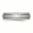 thumbnail image 3 of Stainless Steel 6mm Edge Wedding Band Ring Man  For Dad Mens  For Him, 3 of 9