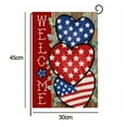 thumbnail image 2 of Patriotic Stars and Stripes Garden Flag, 4th of July Independence Memorial Day Yard Outdoor Decoration 12 x 18 Inch - style:style2;, 2 of 5