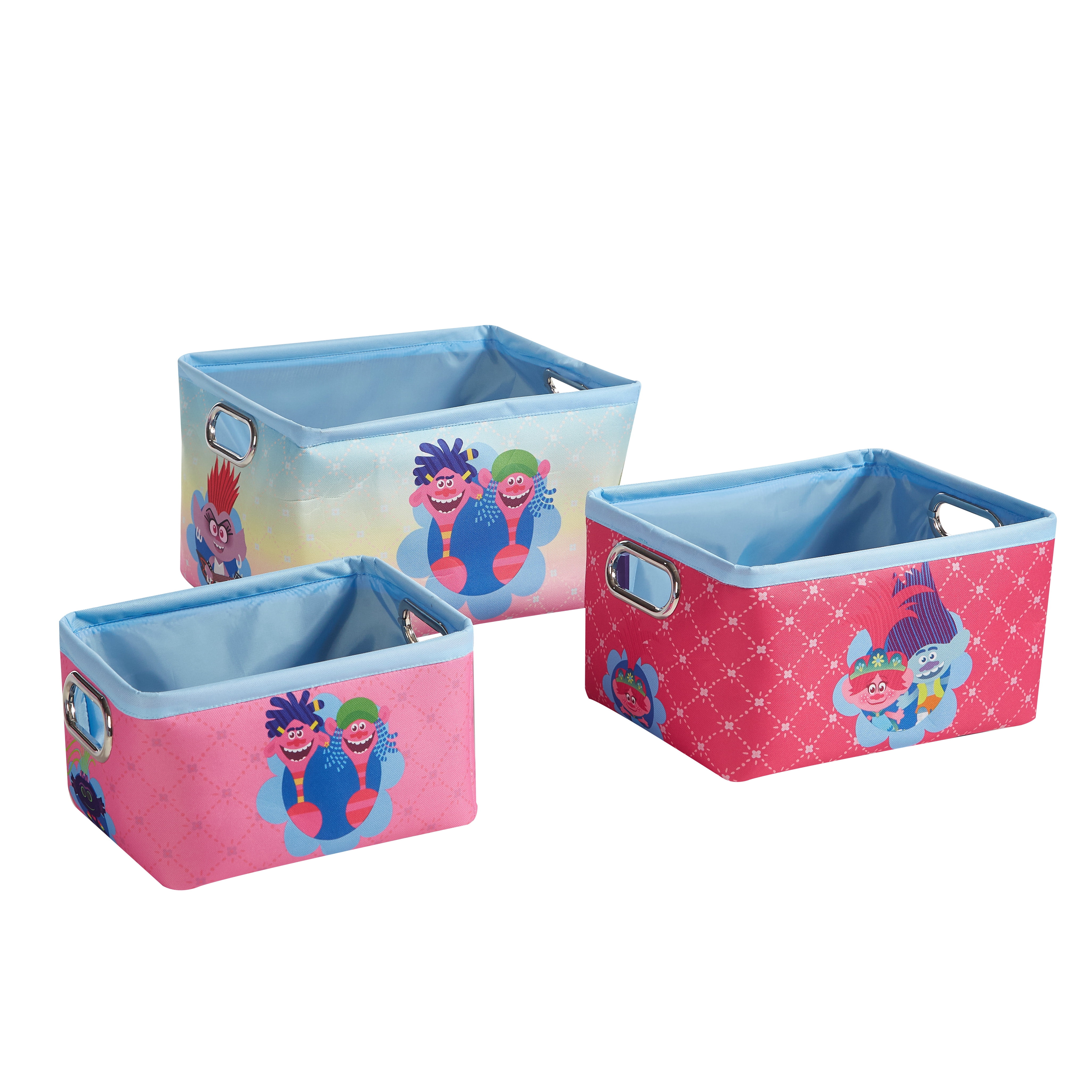 Disney Kids Cardboard Toy Storage Boxes Lids Kids Arts Crafts Box Collapsible 