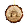 thumbnail image 3 of Ornamento de madera con cordón rojo, Ajustable, Navideño, Amantes de Jesús, Ornamento para hogar, Decoración de Navidad, Accesorio para árbol, Material natural, para sala de estar, 3 of 4