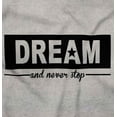 thumbnail image 2 of Motivational Dream and Never Stop Womens Fitted Plus Size Graphic Tee Brisco Brands 3X, 2 of 5