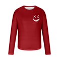 thumbnail image 4 of miqiqism Men's Vintage Graphic Sweatshirt Trendy Long Sleeve Crew Neck Pullover Tops Fashion Plus Size Jumper Blouses Sweatshirts,Red,5X-Large, 4 of 4