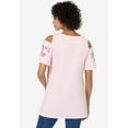 thumbnail image 2 of Woman Within Plus Size Short-Sleeve Cold-Shoulder Tee, 2 of 6