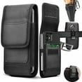 thumbnail image 2 of 3.5-7.5 Inch Large Capacity Mobile Phone Bags Cell Phone Holster Pouch with Belt Loop Wallet Case Cover Case Waist Bag Phone Protector, 2 of 6