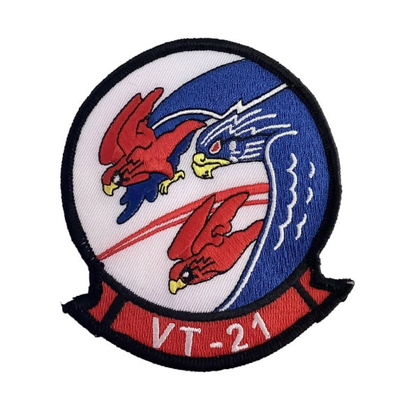 VT-21 Red Hawks Sqn Patch – Plastic Backing