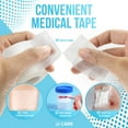 thumbnail image 6 of JJ CARE Micropore Tape [Pack of 8], 2” x 10 Yards, Breathable Paper Tape Medical Use, Latex-Free Paper Surgical Tape, Individually Boxed Paper Bandage Tape Rolls, 6 of 8