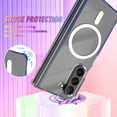 thumbnail image 3 of for Samsung Galaxy Z Fold 5 Case Crystal Gradient Clear Luxury Elegant Magnetic Case [Support for Magsafe] Camera Protector Soft TPU Shockproof Protective Galaxy Z Fold 5 Case -Blue Purple, 3 of 6