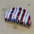 thumbnail image 5 of Modern Striped Color Hair Clip Strong Hold Hair Clamp For Women Teens Girl Casual and Formal Occasion Styling Essential, 5 of 9