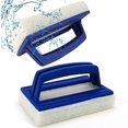 thumbnail image 1 of Hand-Held Pool Brush, For Pool Supply Surface Cleaning Scrubber, Non-Scratch High-Quality Sponge Material Comfortable Handle, 1 of 5