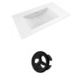 thumbnail image 1 of American Imaginations 35.5-in. W 1 Hole Ceramic Top Set In White Color AI-20875, 1 of 1