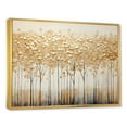 thumbnail image 2 of Designart "Golden Harmony Tree Landscape" Landscape Trees Floater Framed Canvas Art Print, 2 of 5