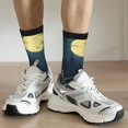 thumbnail image 6 of Logiee Moonlit Skeleton Campfire Print Adult Socks for Men & Women,Calf Socks, Ankle Socks,Boots Socks,Breathable Casual Sock,Unisex Crew Socks, 6 of 6