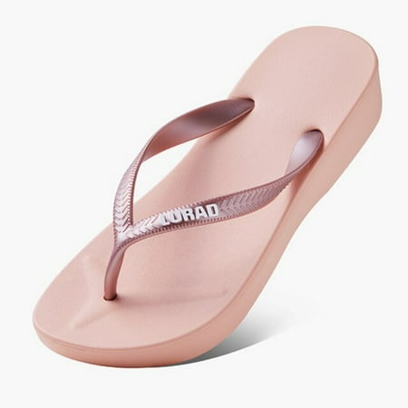 

CoCopeaunt Thick Bottom Womens Flip Flops Summer New Indoor and Outdoor Flip Flops Beach Smooth Ladder Home Non-slip EVA Slippers
