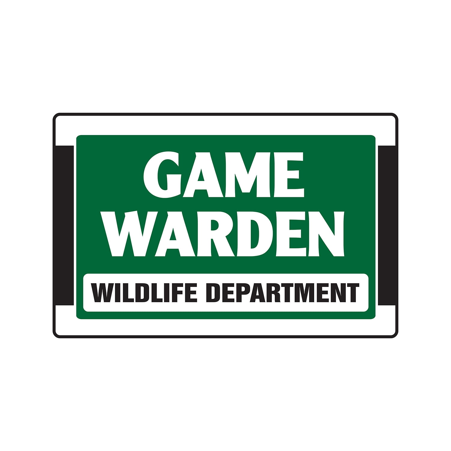GAME WARDEN WILDLIFE DEPARTMENT Sign Or Decals animals Tall - Walmart.com