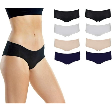 

Emprella Women’s Boyshort Panties (8-Pack) Comfort Ultra-Soft Cotton Underwear