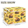 thumbnail image 3 of 16.5x12.6x11.8in Foldable Flip-Top Storage Bin, Dustproof Magic Tape Closure, Ideal for Home & Toy Organization,Capybaras, 3 of 7