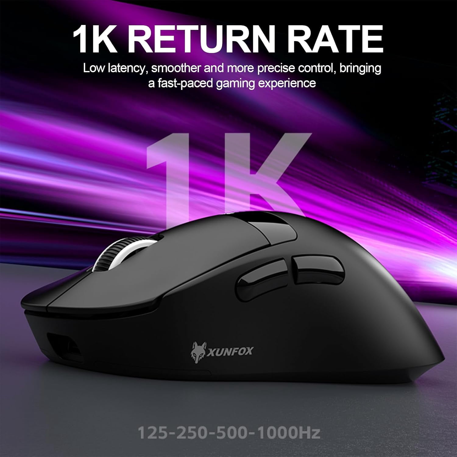 Ultra-Lightweight Wireless Gaming Mouse, Tri-Mode 2.4G/Bluetooth 5.3/USB-C, PAW3311 Sensor 12000 DPI, Digital Screen Display, 1000Hz Polling Rate Mouse for PC Laptop Mac Gamer