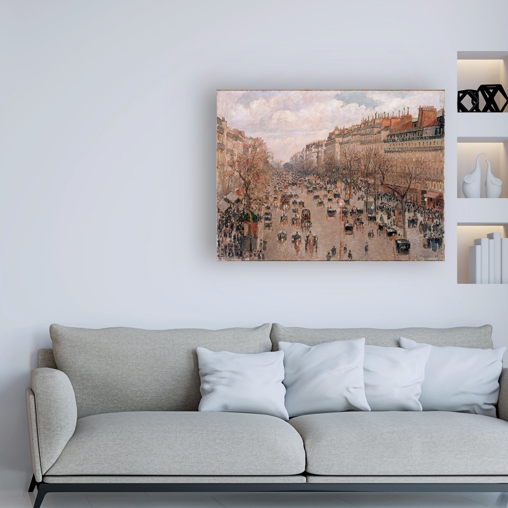 Trademark Fine Art 'Boulevard Montmarte' Canvas Art by Pissarro