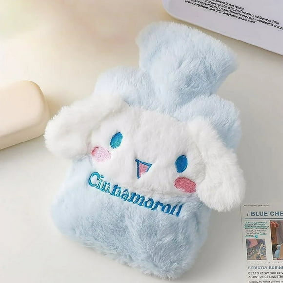 Sanrio Plush Hand Warmer Heat Pack Cute Hello Kitty Kuromi Cinnamoroll Melody Reusable Heating Hot Water Bottle Bag Girls Gifts
