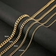 thumbnail image 6 of HZMAN 9mm Cuban Chain for Men Stainless Steel Men's Gold Chain Diamond Cut Hip Hop Link Chains Necklace 16-30 Inch (20in), 6 of 8