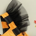 thumbnail image 4 of Robe de Bébé Fille Princesse Halloween à Rayures de Citrouille Robe Cintrée pour Beach Party, 4 of 5
