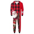 thumbnail image 7 of Odeerbi Christmas Onesie Pajamas for Family Holiday Sleep Jumpsuit Long Sleeve Family Christmas Pajamas Matching Sets Dad Printed Loungewear Jumpsuit Sleepwear Xmas PJs Set Red, 7 of 7