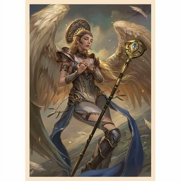Fantasy North - Sophial - Angel of Love - 100 Smooth Matte TCG Trading Card Sleeves - Fits Magic MTG Commander Pokemon and other Card Games - Playing Card Sleeves