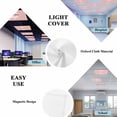 thumbnail image 4 of 4 Pack Hello Winter Fluorescent Light Covers for Ceiling Lights Snowflake Pink Magnetic Ceiling Light Covers Overhead Light Filters for Office Classroom Home, 4 of 9