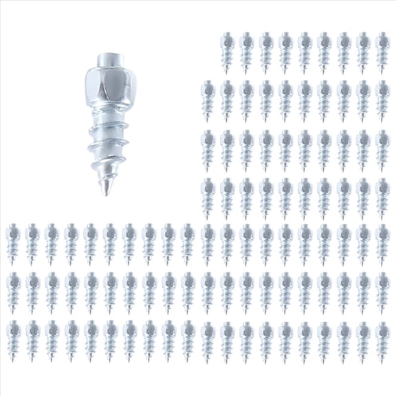 100PCS 12mm Tire Studs Carbide Screw Snow Spikes Anti-Slip Anti-Ice for Car/SUV/ATV/UTV Car Stud