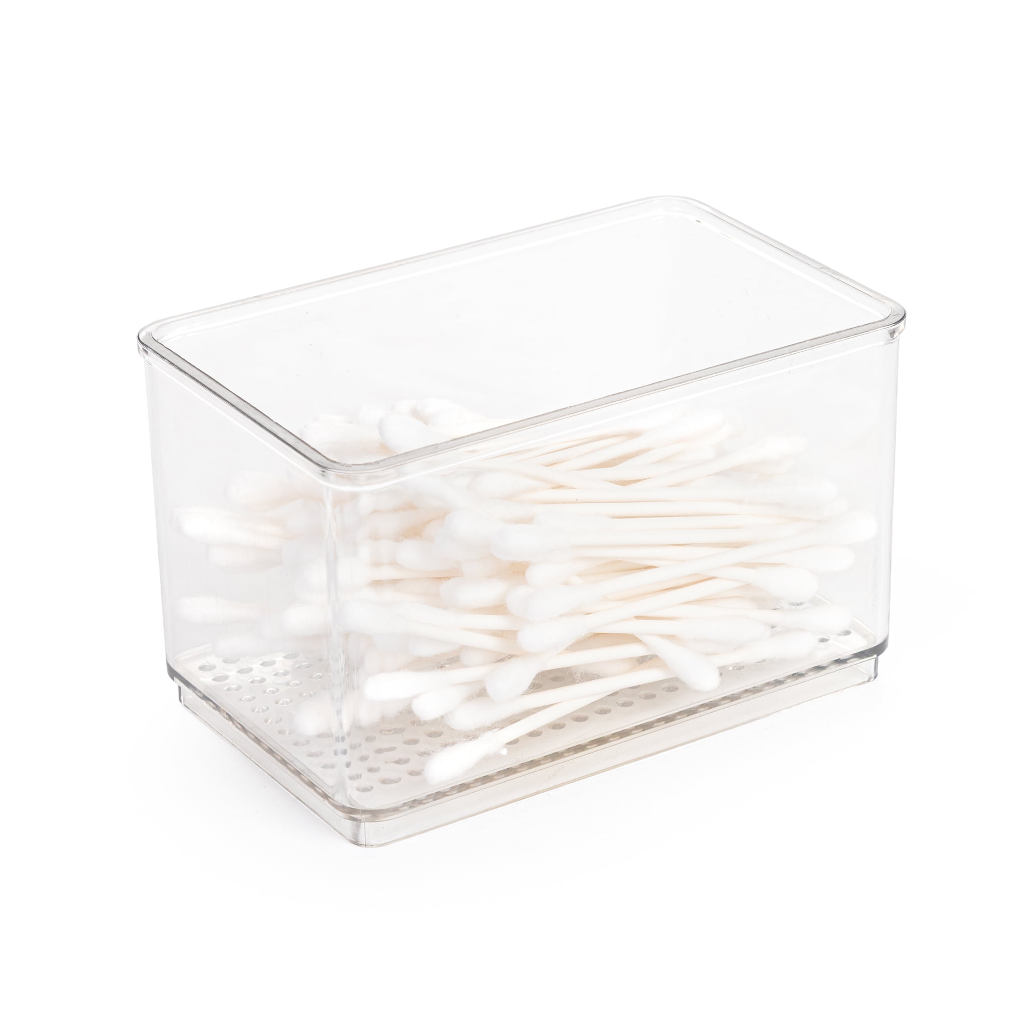 Mainstays Clear Plastic Organizer Bin for Bathroom