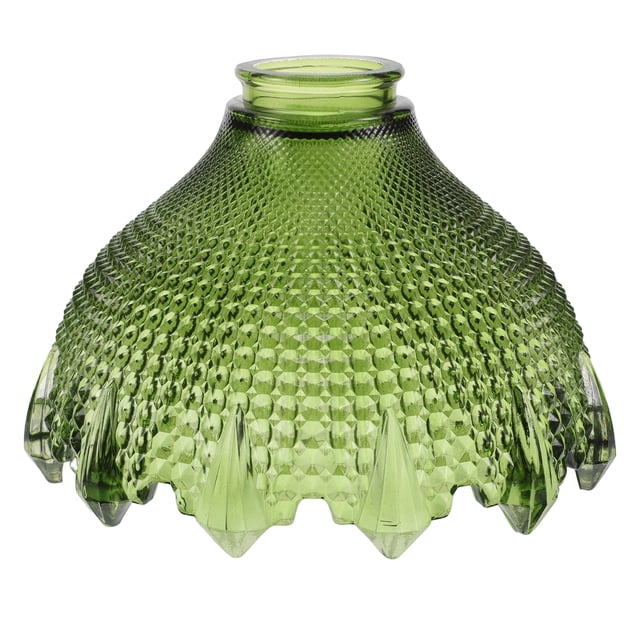 Sombra de luz colgante de vidrio verde vintage para accesorios E27 y decoración del comedor lámpara de vidrio tono de luz colgante cubierta