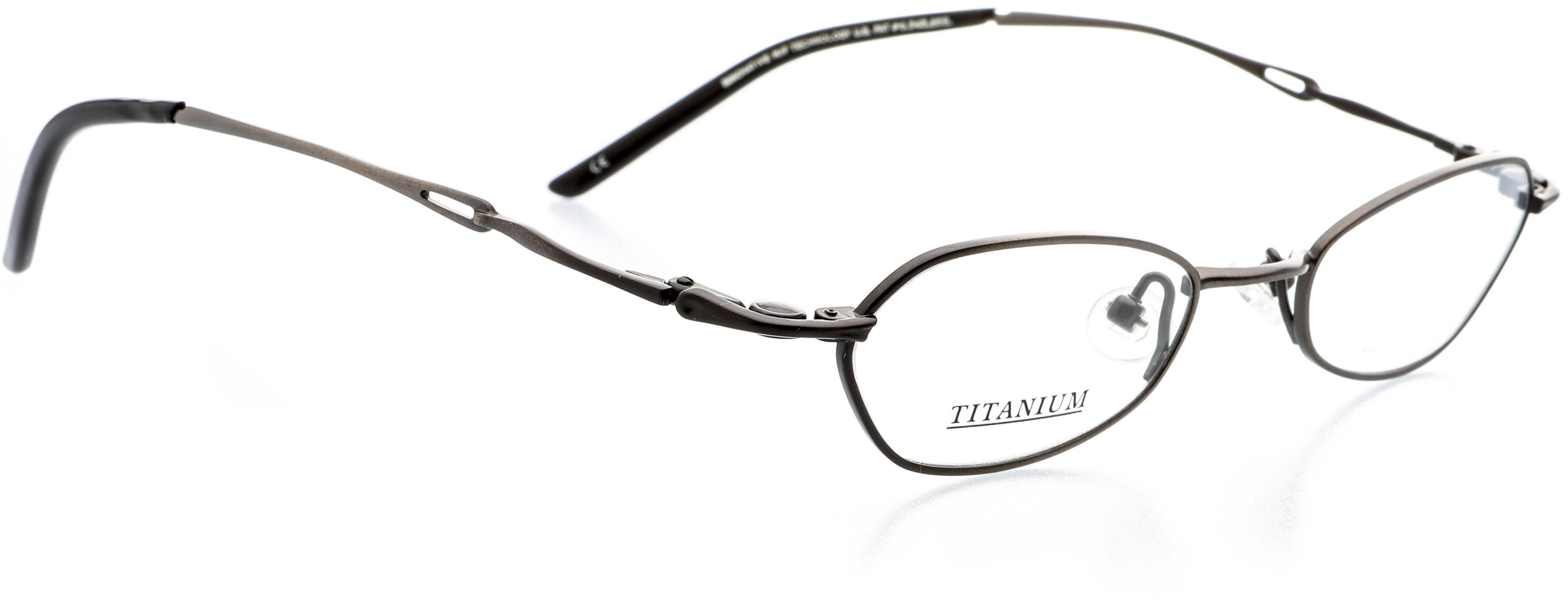 Optical Eyewear Oval Shape Titanium Full Rim Frame Prescription Eyeglasses Rx Black 