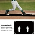 thumbnail image 4 of Baseball Batting Cage Practice Hitting Mat, Baseball Hitting Mat Rubber Posture Correction with Toes Facing for Pitching, 4 of 7