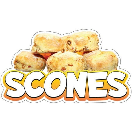 SignMission 8 in. Scones 2 Decal Concession Stand Food Truck Sticker