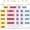 Rainbow, variant on Flip Classroom Calendar Set with Adjustable Holder,,Daisy | Classroom Decorations, 54 Date Cards, Adjustable Holder, Sturdy Cardboard, Elementary Teacher Bulletin Board Decors
