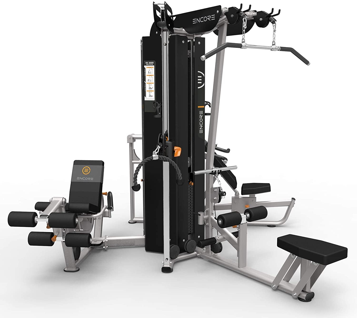 studio Waardeloos Nadeel Encore ES3000 4 Way Multi Station Home And Corporate Gym Included 8 Workout  Modular, Full Body Training, Multifunctional Home Gym System - Walmart.com