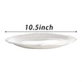 thumbnail image 2 of Set Of 6 Porcelain Dinner Plate 10.5'' White Dinner Dish Embossed Printing Dinnerware Plate For Dinner Restaurant Family Party And Kitchen Microwave Dishwasher, 2 of 9