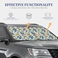 thumbnail image 4 of Balery 2 Piece Dinosaurs And Leaves Car Windshield Sun Shade|Foldable Front Windshield Shade for Car Front Window for Most Sedans SUV Truck-Small, 4 of 7