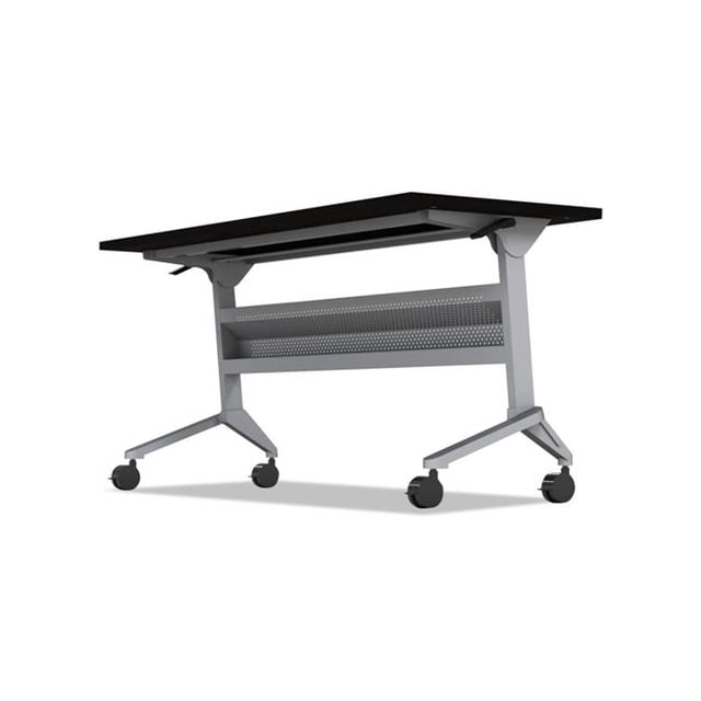 46.87 x 21.25 x 27.87 in. Flip-N-Go Table Base - Silver