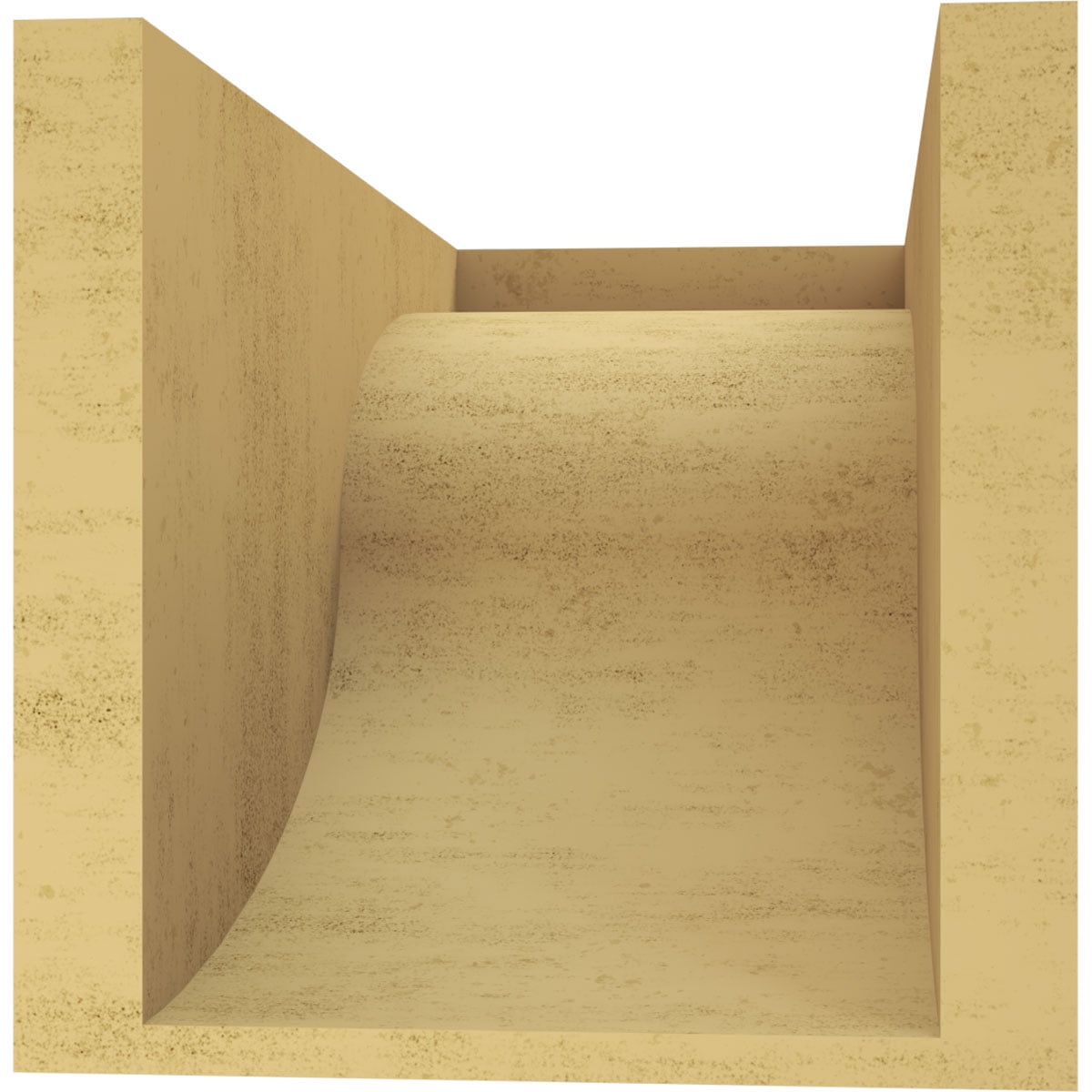8"W x 16"D x 8"H Wide Del Monte Rough Cedar Woodgrain TimberThane Corbel, Primed Tan