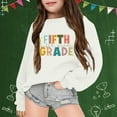 thumbnail image 2 of Chenglor Back To School Hoodie for Girls Girls Sweatshirt Back To School Hoodie 7 Year Old Girl Clothes Children's Fashion Clothes (13-14 Years White), 2 of 4