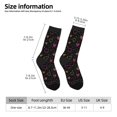 thumbnail image 2 of Balery Heart and Stars Calcetas Largas con Estampado para Hombre y Mujer – Suaves y Transpirables, Talla Única (US 5-11), 2 of 6