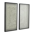 thumbnail image 6 of 20"W, 39"H White Geometric Handmade 3D Origami Shadow Box with Black Frame, by DecMode (2 Count), 6 of 8